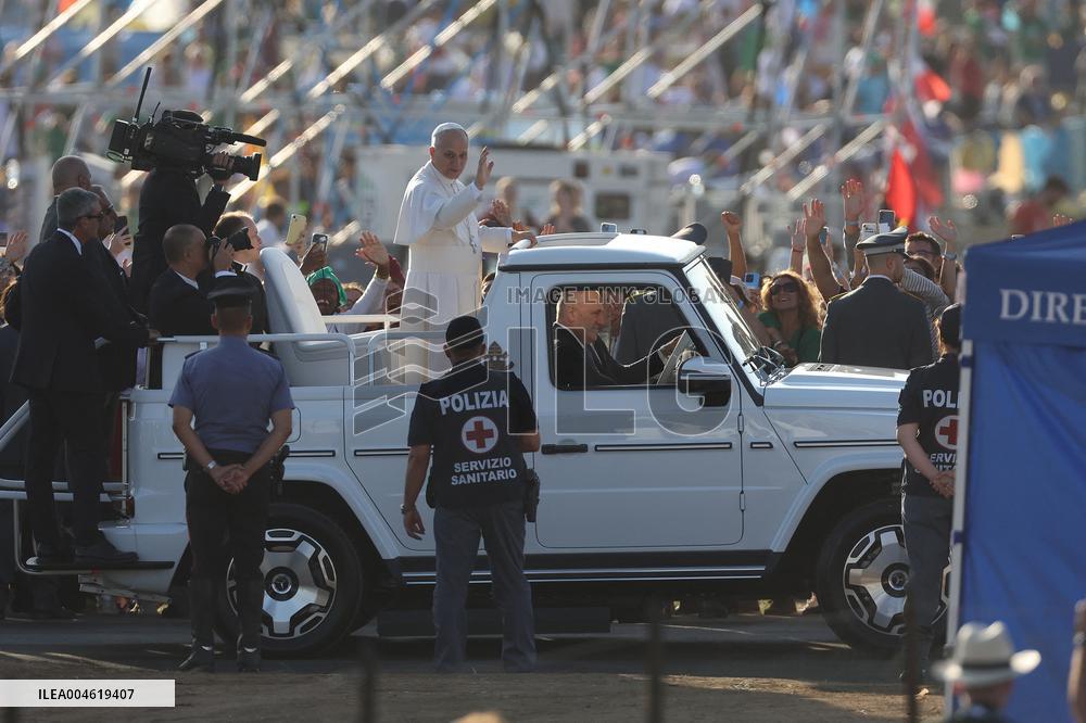 Pope Leo XIV Leads Mass For Youth Jubilee - Rome