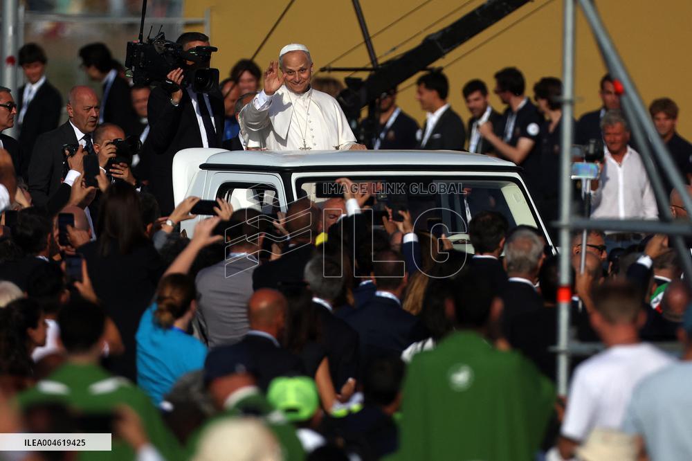 Pope Leo XIV Leads Mass For Youth Jubilee - Rome