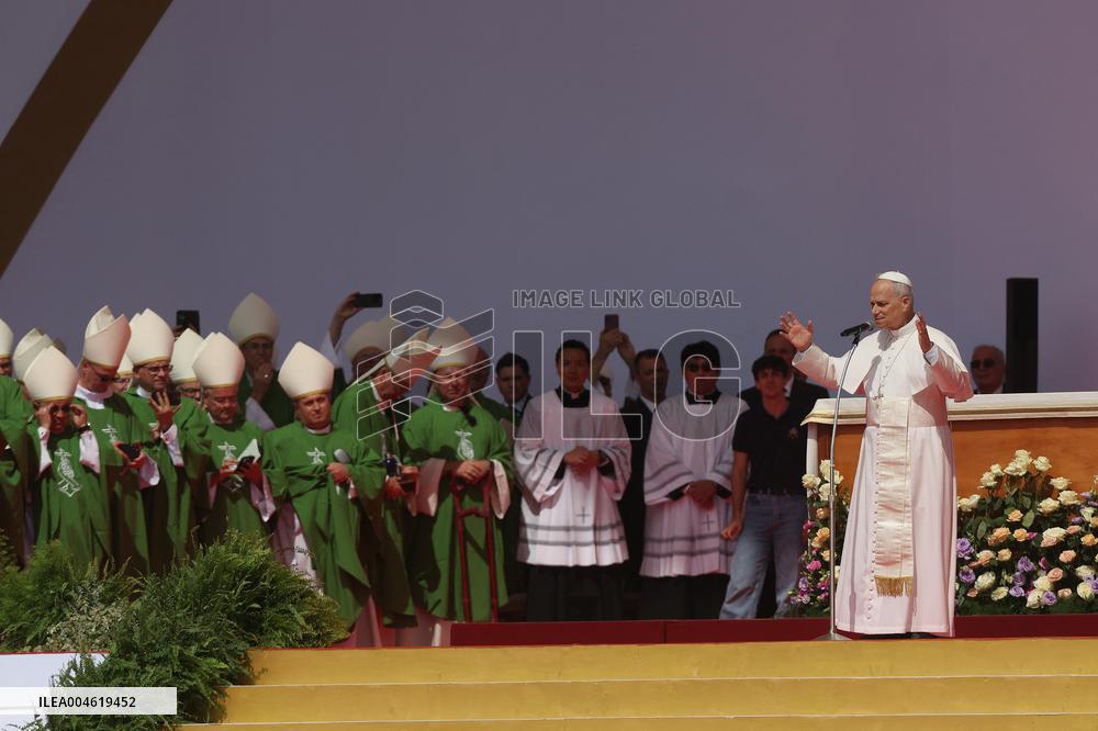 Pope Leo XIV Leads Mass For Youth Jubilee - Rome