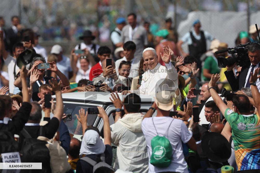 Pope Leo XIV Leads Mass For Youth Jubilee - Rome