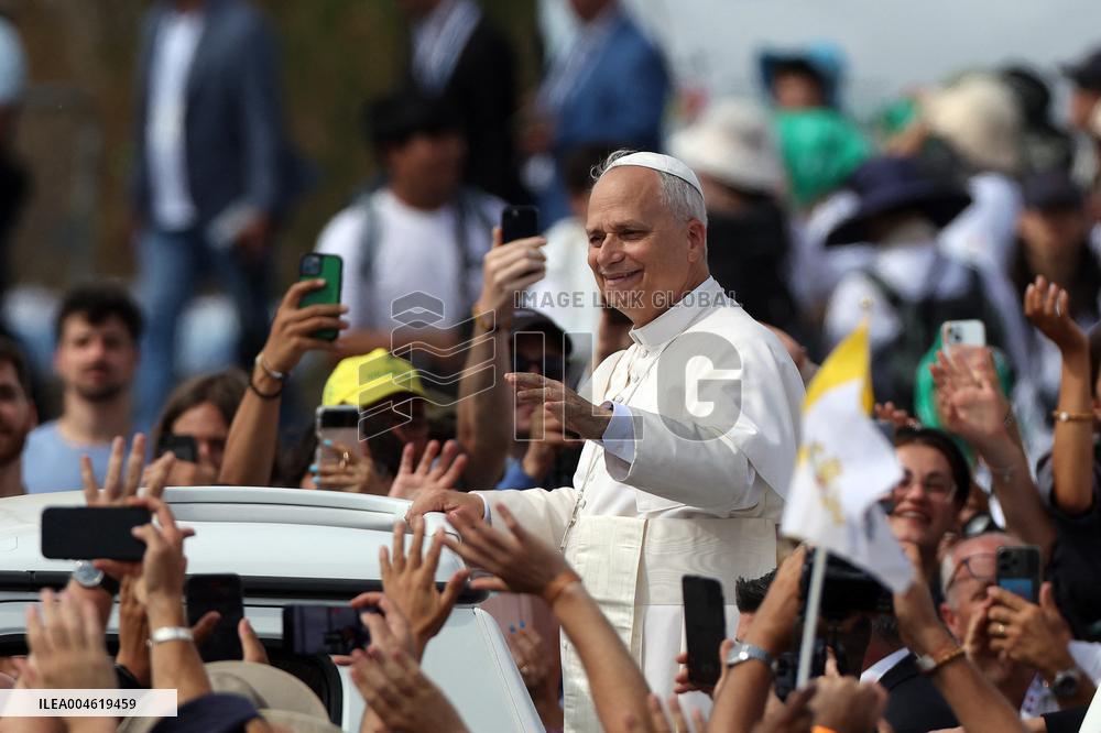 Pope Leo XIV Leads Mass For Youth Jubilee - Rome