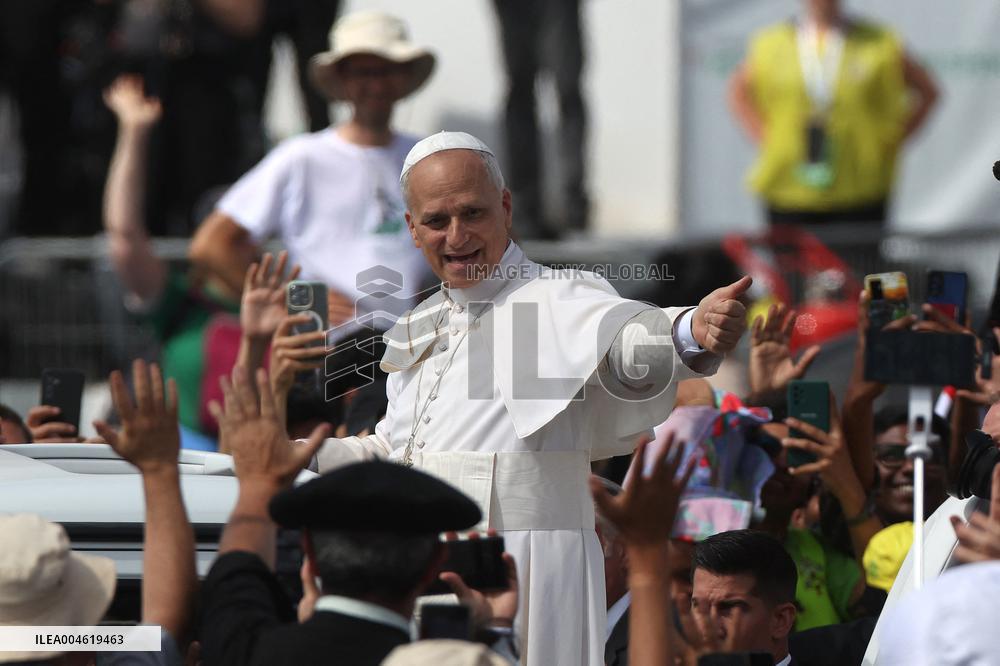 Pope Leo XIV Leads Mass For Youth Jubilee - Rome