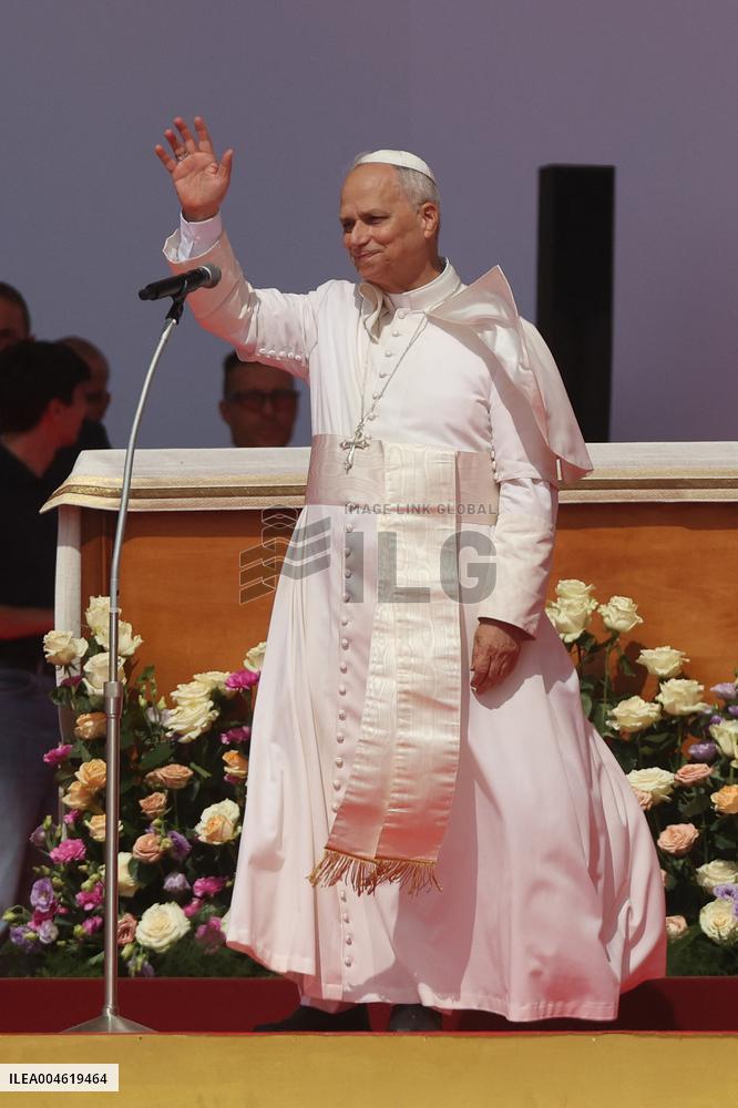 Pope Leo XIV Leads Mass For Youth Jubilee - Rome