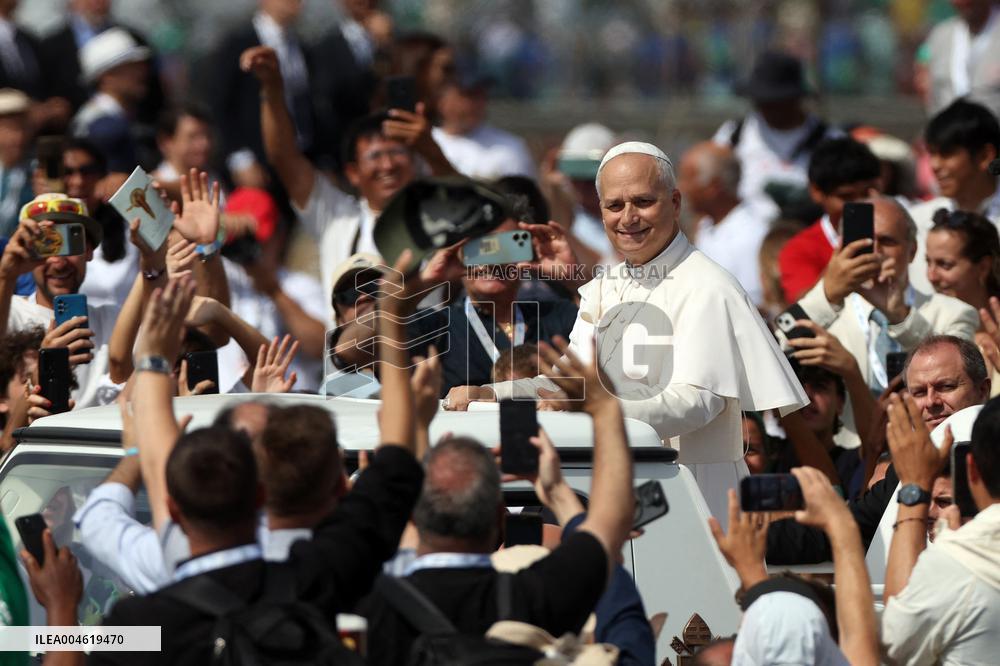 Pope Leo XIV Leads Mass For Youth Jubilee - Rome
