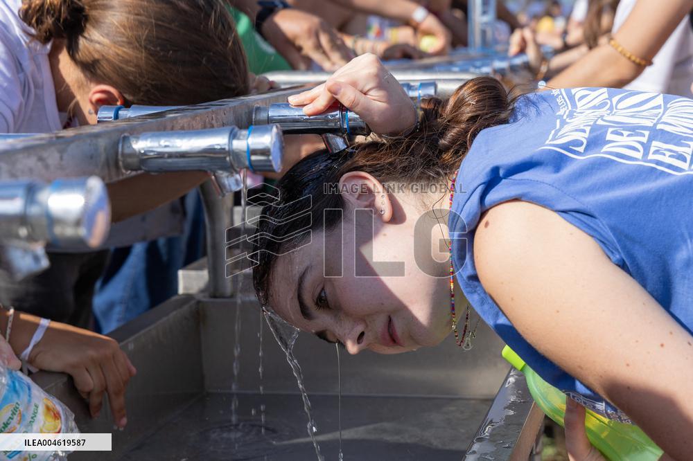 Atmosphere During Prayer Vigil For Youth Jubilee 2025 - Rome