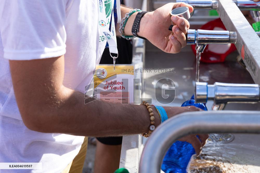 Atmosphere During Prayer Vigil For Youth Jubilee 2025 - Rome