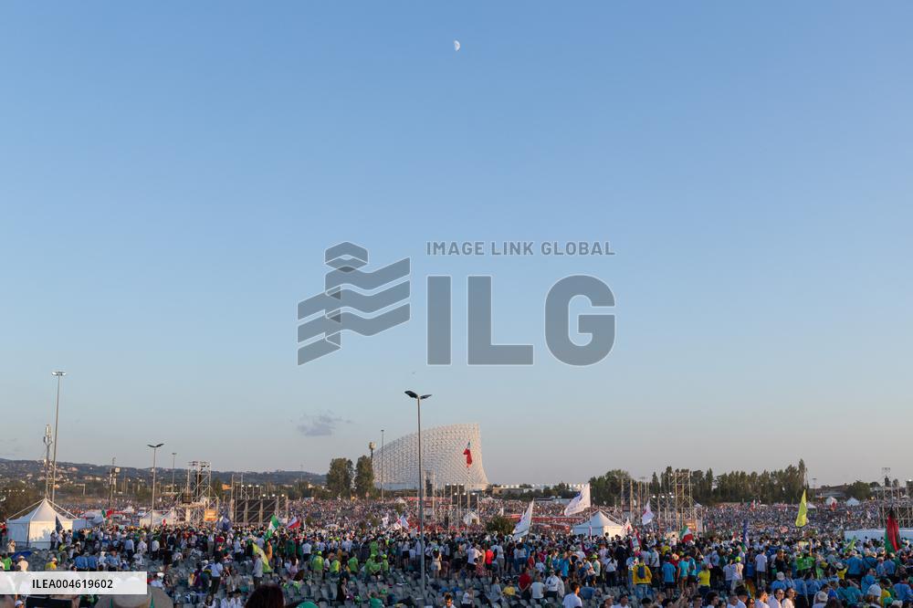 Atmosphere During Prayer Vigil For Youth Jubilee 2025 - Rome