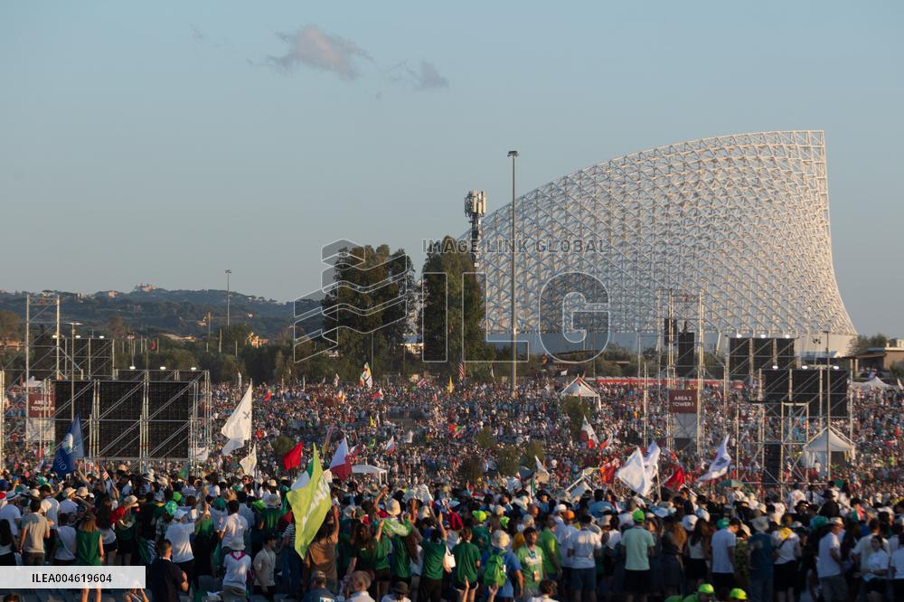 Atmosphere During Prayer Vigil For Youth Jubilee 2025 - Rome