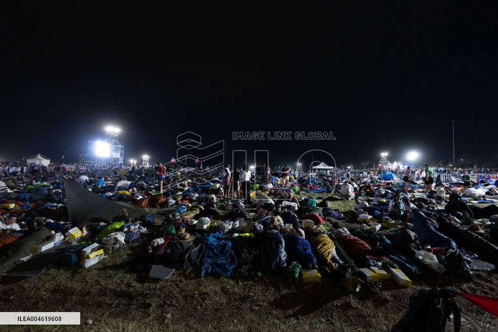 Atmosphere During Prayer Vigil For Youth Jubilee 2025 - Rome