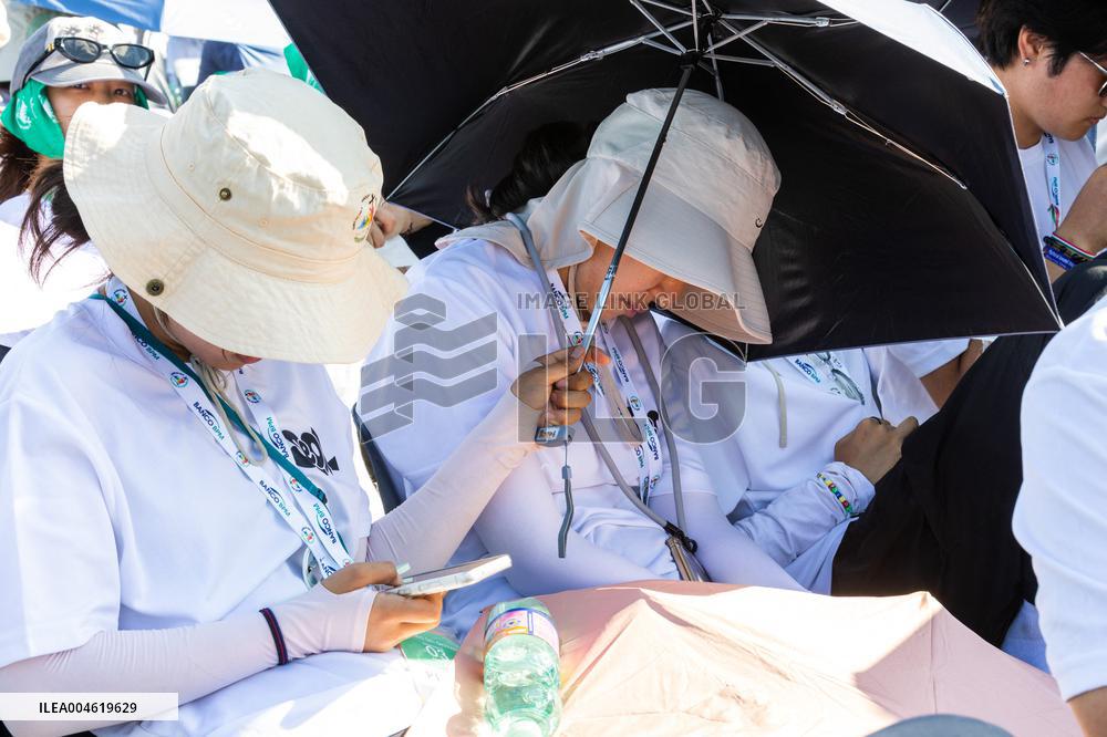 Atmosphere During Prayer Vigil For Youth Jubilee 2025 - Rome