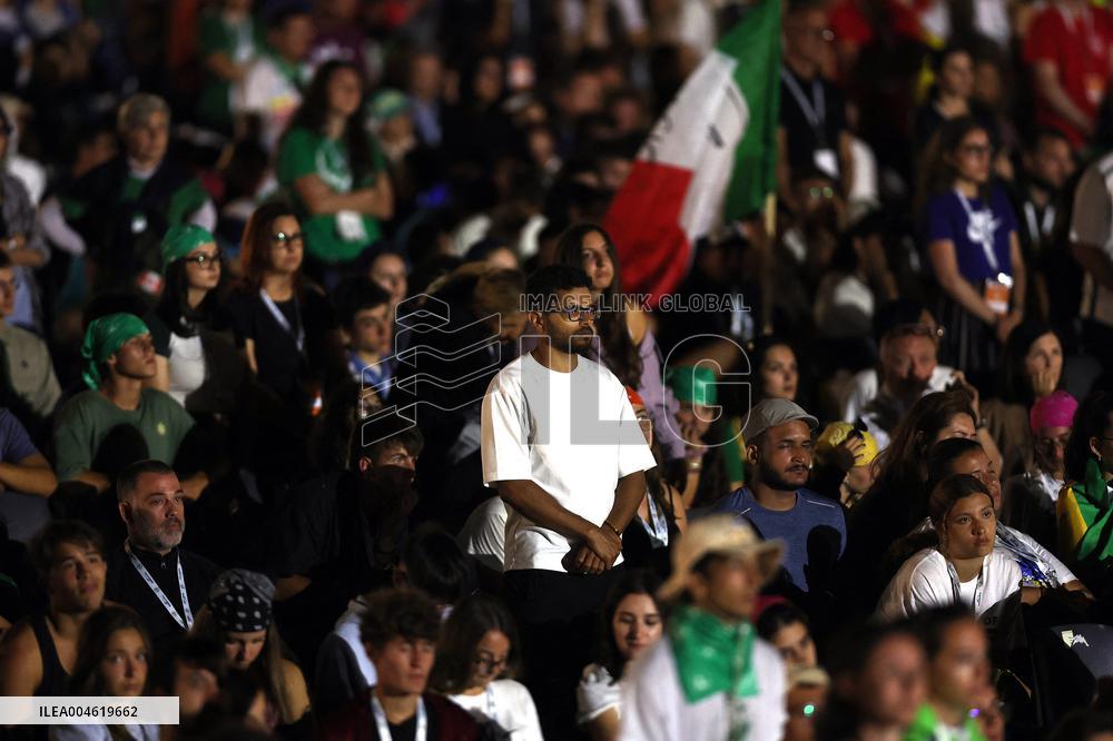 Atmosphere During Prayer Vigil For Youth Jubilee 2025 - Rome