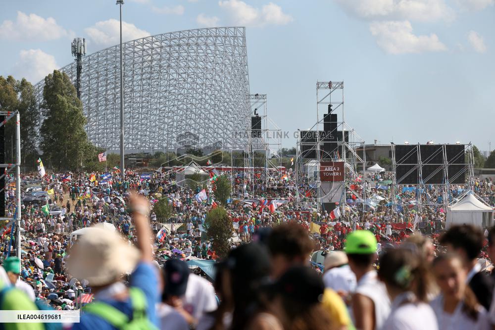 Atmosphere During Prayer Vigil For Youth Jubilee 2025 - Rome