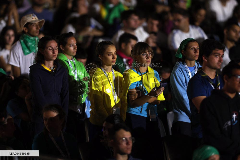 Atmosphere During Prayer Vigil For Youth Jubilee 2025 - Rome