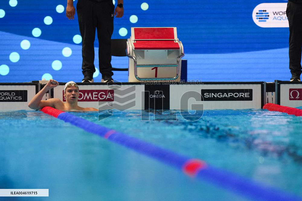 400m Individual Medley - Leon Marchand Claims Third World Title - Singapore