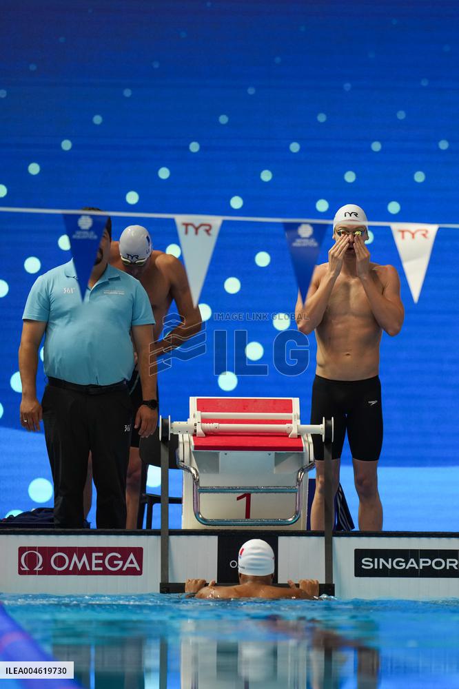 4x100m Medley Relay - Team France Wins Silver At 2025 World Aquatics Championships - Singapore