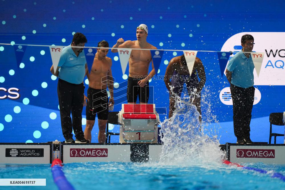 4x100m Medley Relay - Team France Wins Silver At 2025 World Aquatics Championships - Singapore