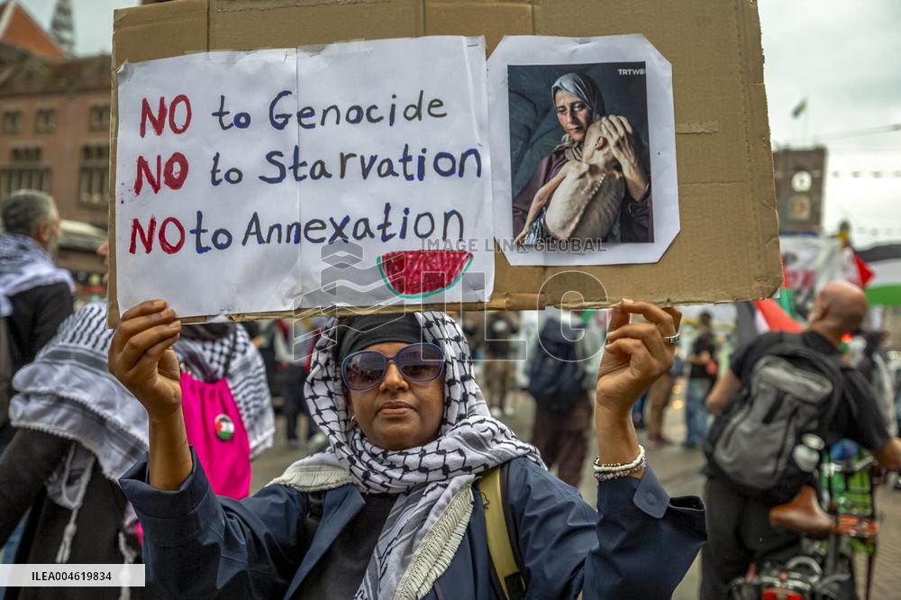 Amsterdam Protesters Rally for Gaza - Netherlands