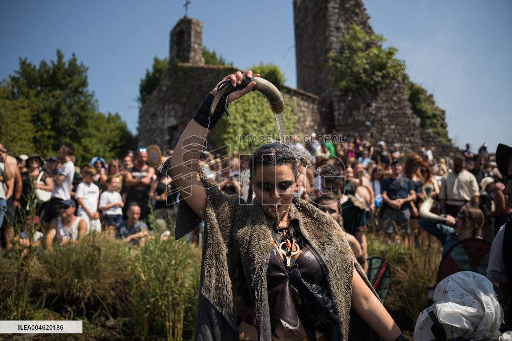 Viking Landing of the LXV Viking Romaria Vikinga - Spain