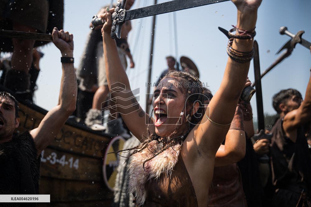 Viking Landing of the LXV Viking Romaria Vikinga - Spain