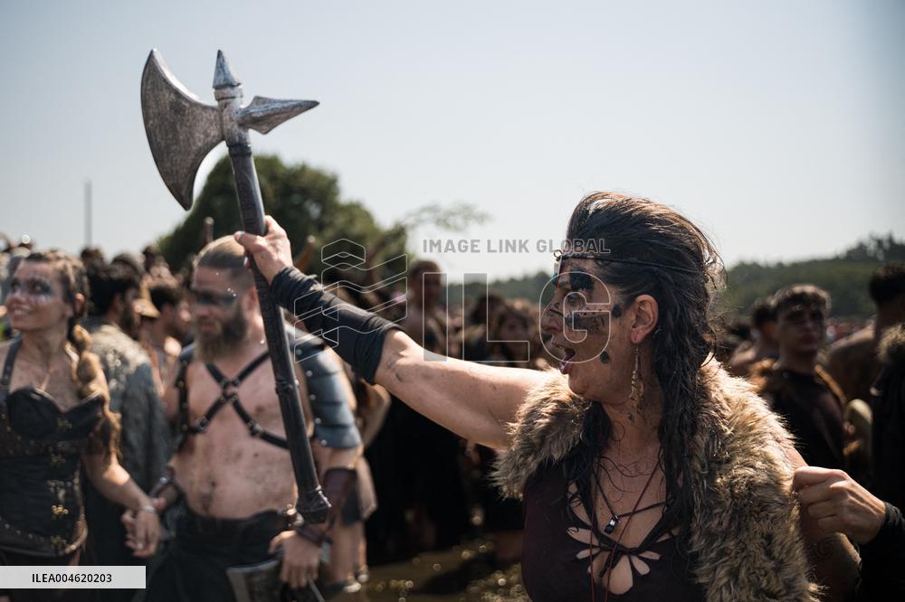 Viking Landing of the LXV Viking Romaria Vikinga - Spain