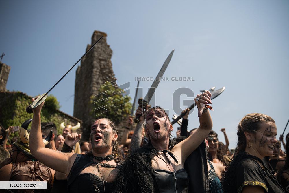 Viking Landing of the LXV Viking Romaria Vikinga - Spain