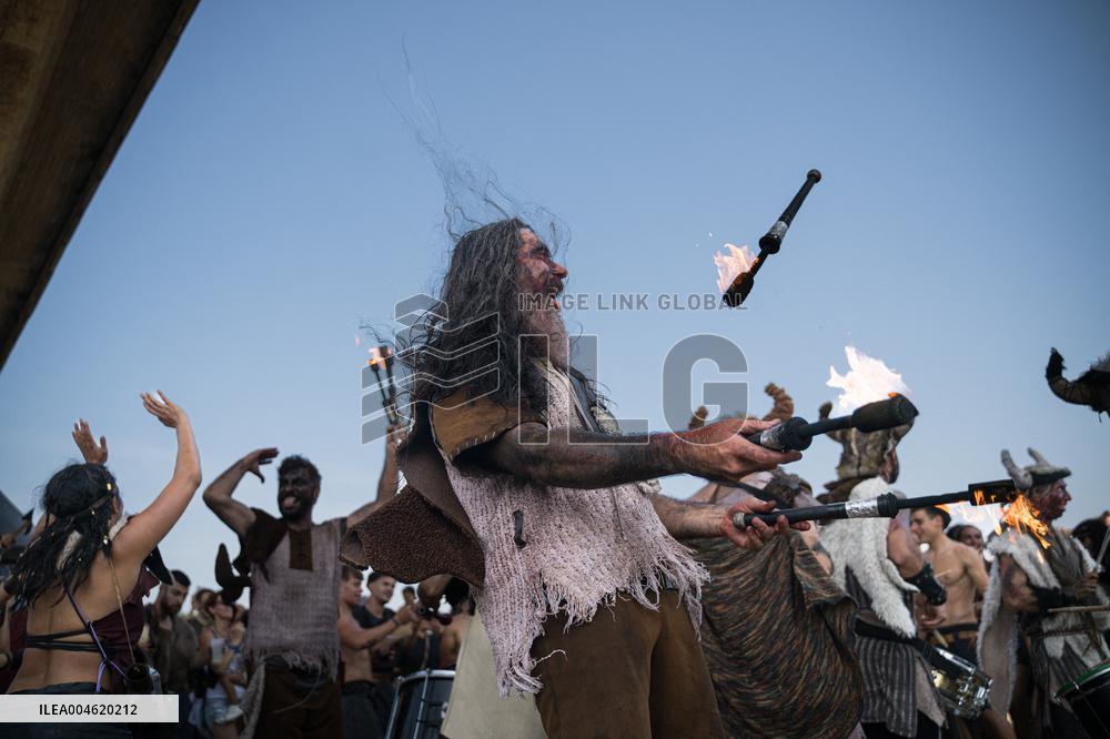 Viking Landing of the LXV Viking Romaria Vikinga - Spain