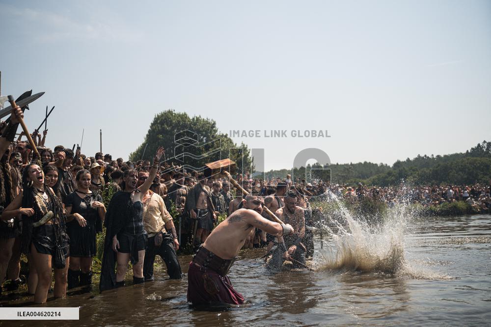 Viking Landing of the LXV Viking Romaria Vikinga - Spain