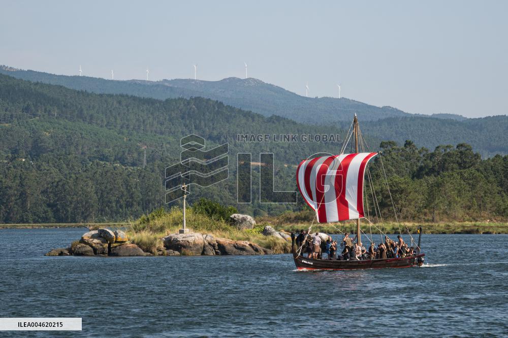 Viking Landing of the LXV Viking Romaria Vikinga - Spain