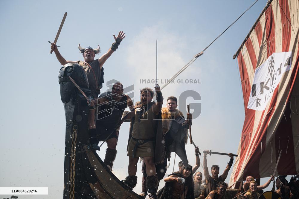 Viking Landing of the LXV Viking Romaria Vikinga - Spain