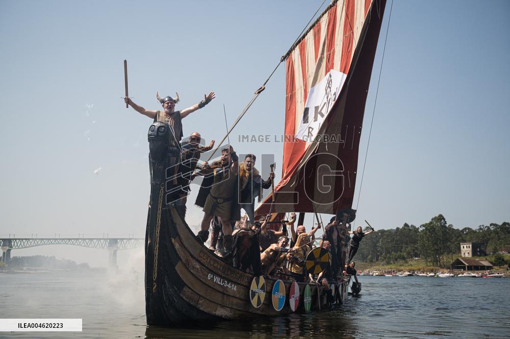 Viking Landing of the LXV Viking Romaria Vikinga - Spain
