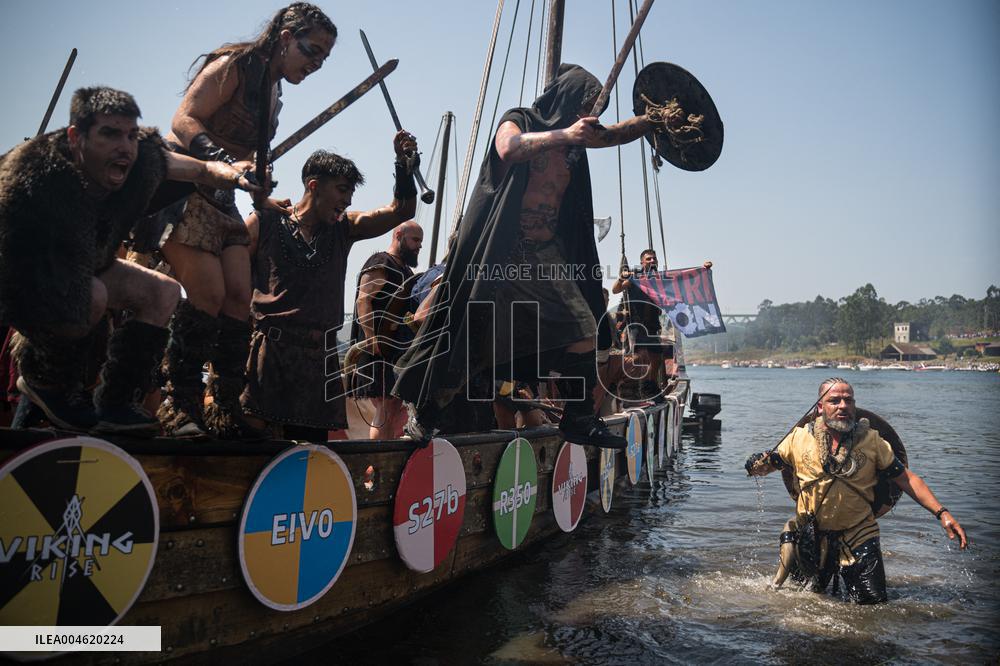 Viking Landing of the LXV Viking Romaria Vikinga - Spain