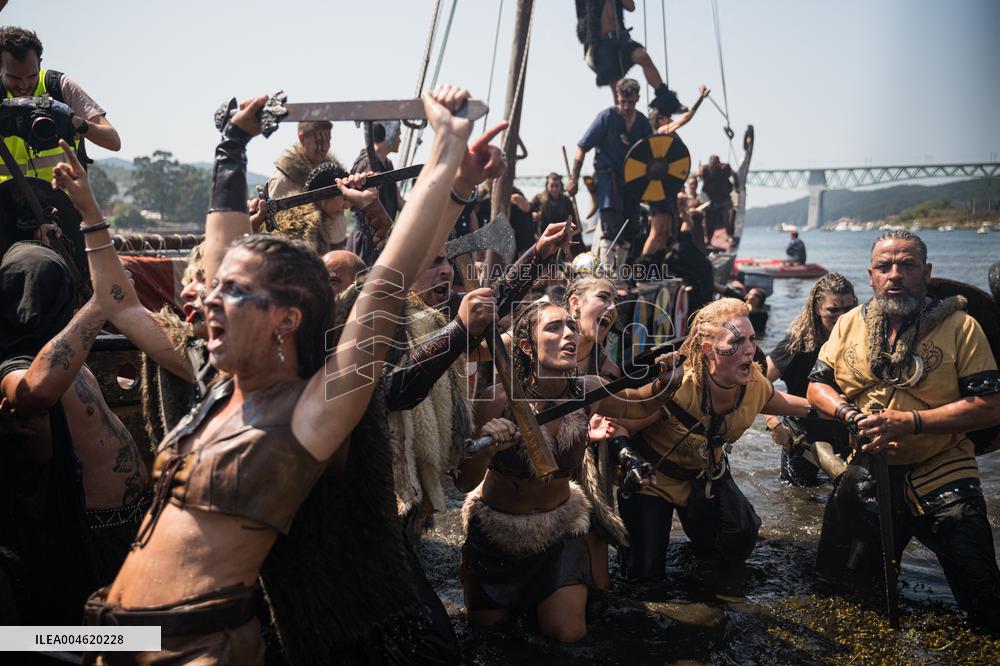 Viking Landing of the LXV Viking Romaria Vikinga - Spain