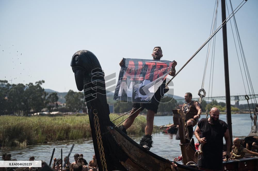Viking Landing of the LXV Viking Romaria Vikinga - Spain