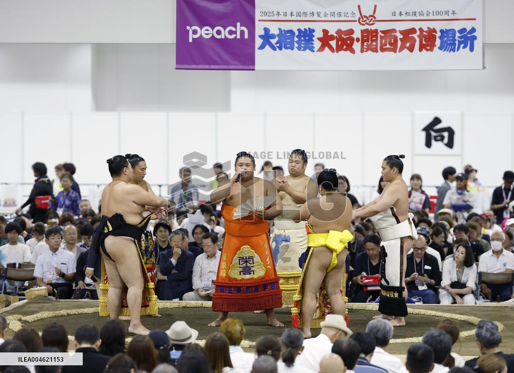 Summer sumo tour at Osaka expo