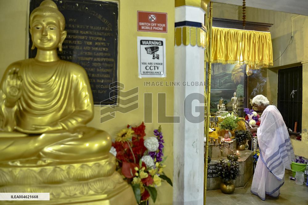 Buddhist Devotees Mark Guru Purnima - India