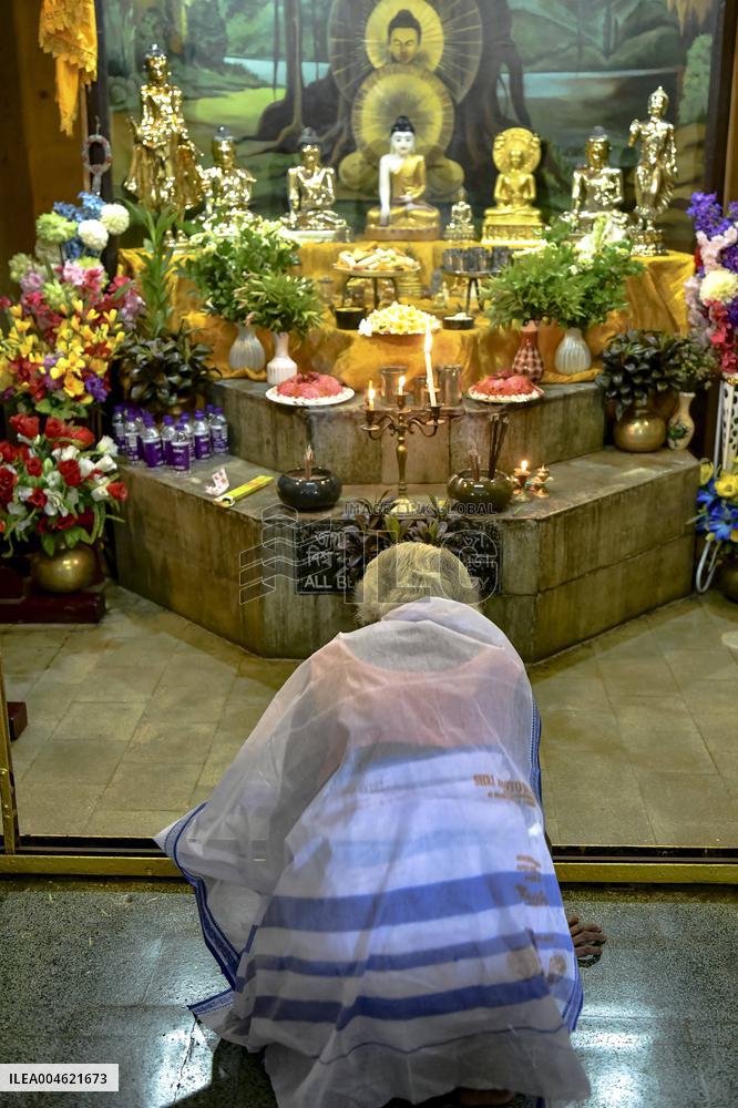 Buddhist Devotees Mark Guru Purnima - India