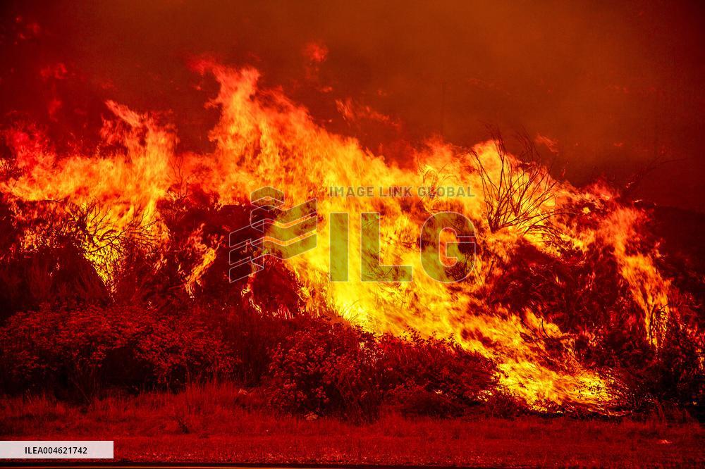 Wildfire Rages Through Los Padres Forest - USA