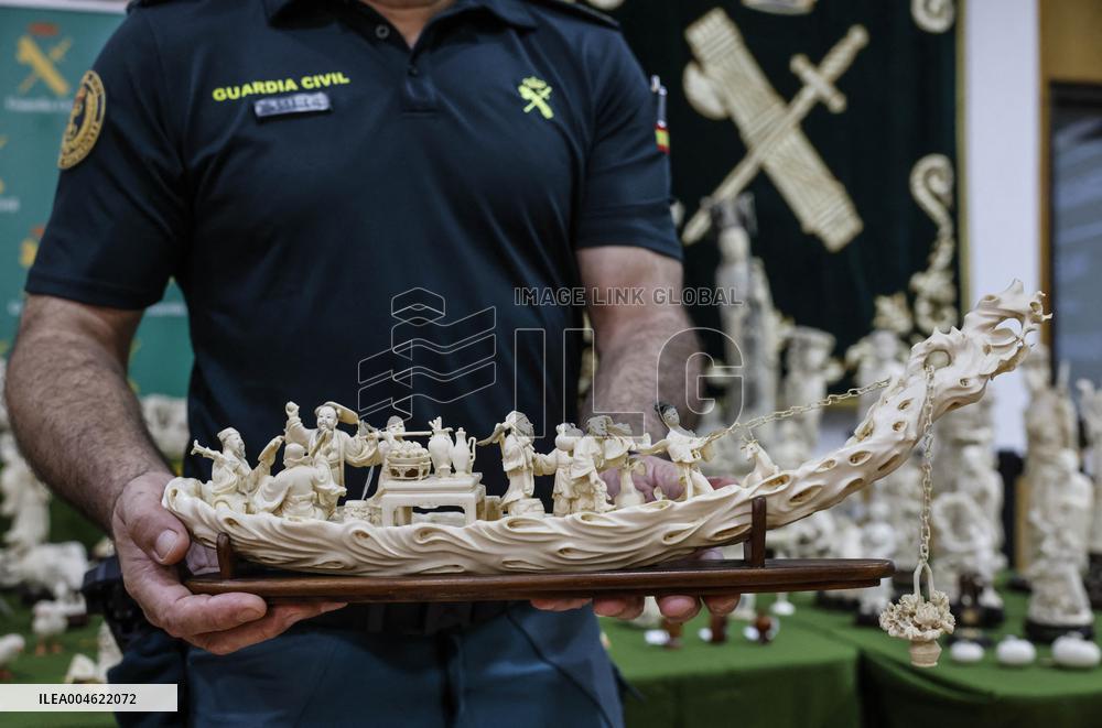 Civil Guard Highlights Major Ivory Seizure in Spain