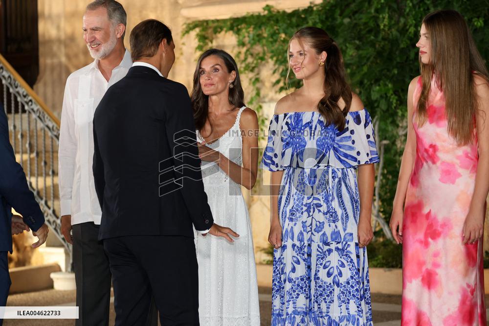 Spanish Royals Reception at Marivent Palace - Spain