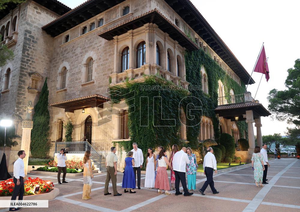 Spanish Royals Reception at Marivent Palace - Spain