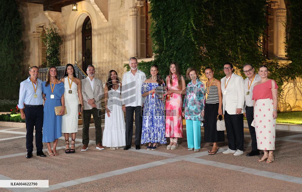 Spanish Royals Reception at Marivent Palace - Spain