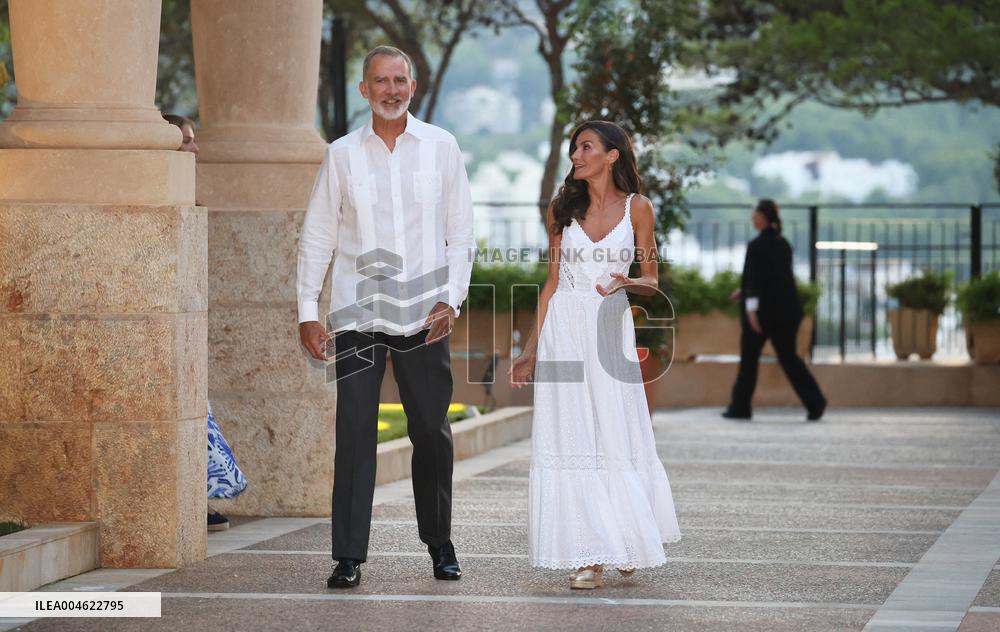 Spanish Royals Reception at Marivent Palace - Spain