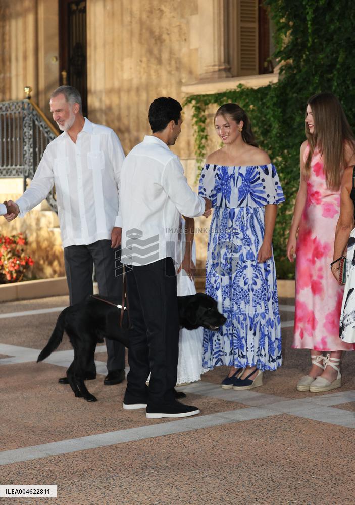 Spanish Royals Reception at Marivent Palace - Spain