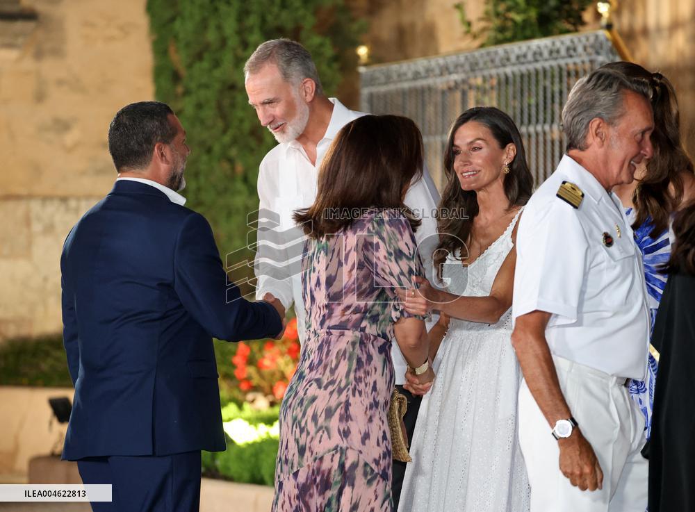 Spanish Royals Reception at Marivent Palace - Spain