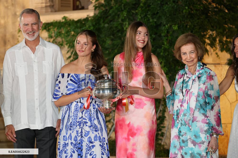 Spanish Royals Reception at Marivent Palace - Spain