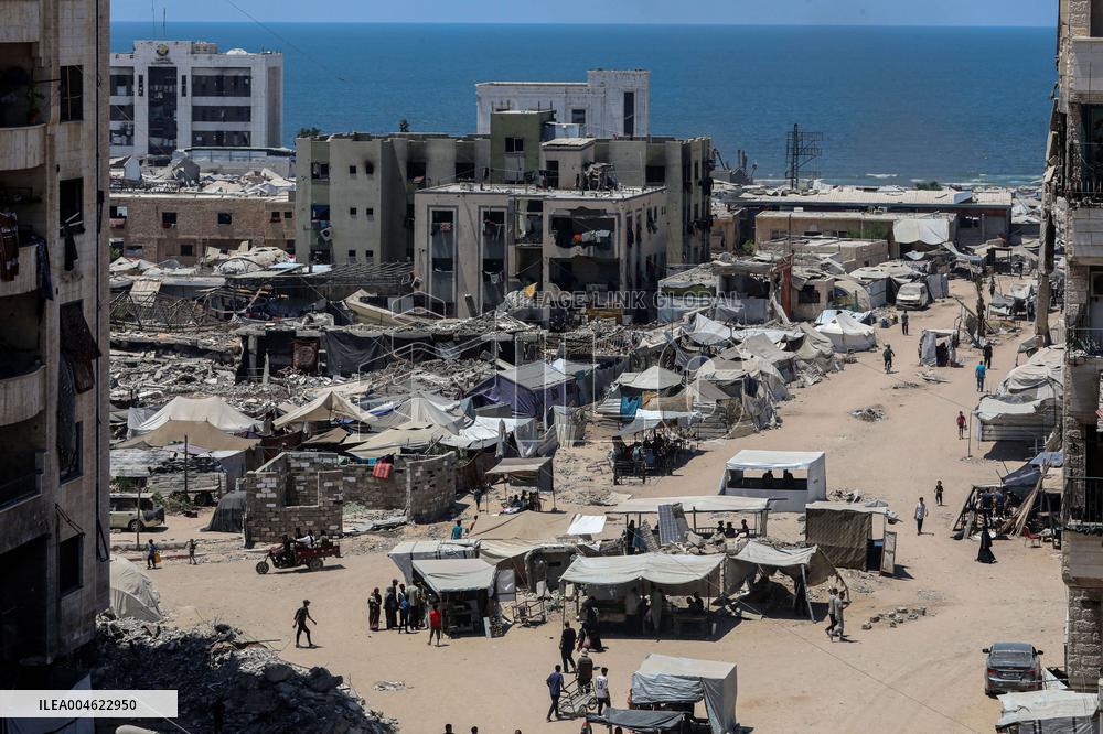 Temporary Shelter in Gaza City