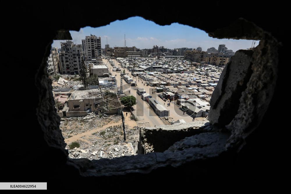 Temporary Shelter in Gaza City