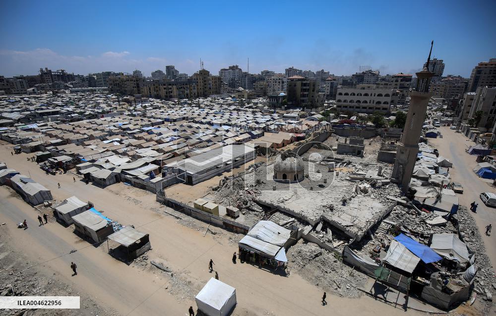 Temporary Shelter in Gaza City