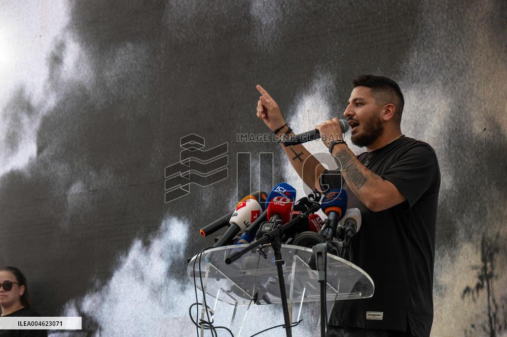 Protesters and Victims Families Mark 5th Anniversary of Port Blast - Beirut