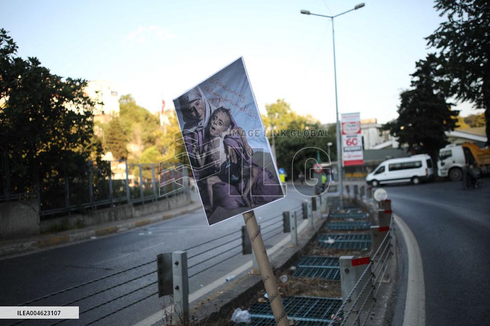 Rally For Gaza in Istanbul - Turkey
